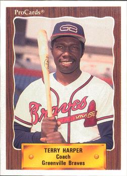 1990 ProCards #1145 Terry Harper Front