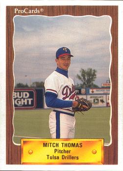 1990 ProCards #1157 Mitch Thomas Front