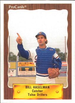 1990 ProCards #1158 Bill Haselman Front