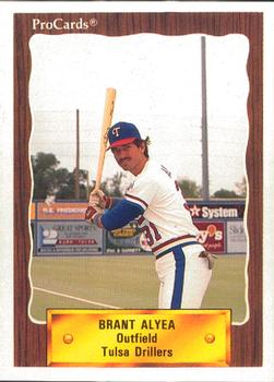 1990 ProCards #1165 Brant Alyea Jr. Front