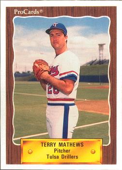 1990 ProCards #1171 Terry Mathews Front