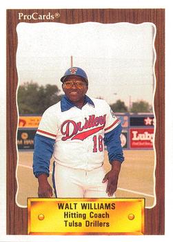 1990 ProCards #1173 Walt Williams Front
