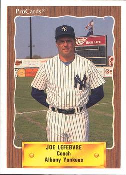 1990 ProCards #1181 Joe Lefebvre Front