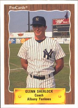 1990 ProCards #1183 Glenn Sherlock Front