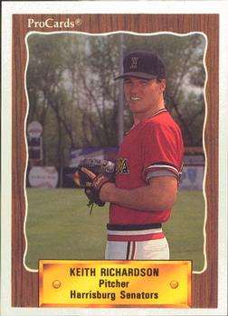 1990 ProCards #1191 Keith Richardson Front
