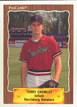 1990 ProCards #1198 Terry Crowley Front