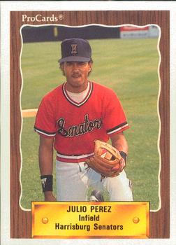 1990 ProCards #1201 Julio Perez Front