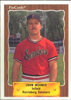 1990 ProCards #1203 John Wehner Front