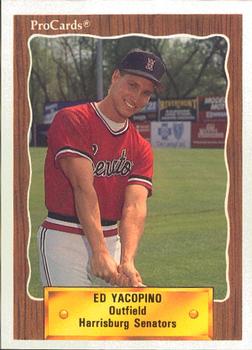 1990 ProCards #1207 Ed Yacopino Front
