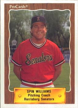 1990 ProCards #1209 Spin Williams Front