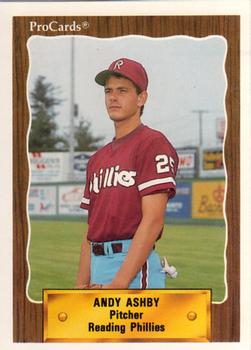 1990 ProCards #1211 Andy Ashby Front
