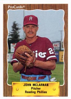 1990 ProCards #1219 John McLarnan Front