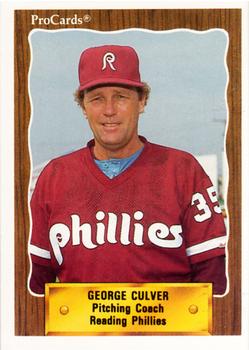 1990 ProCards #1235 George Culver Front