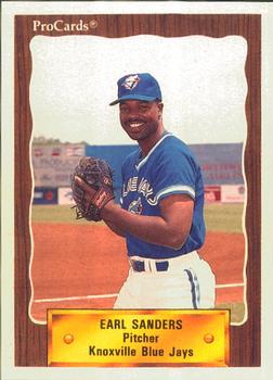 1990 ProCards #1245 Earl Sanders Front
