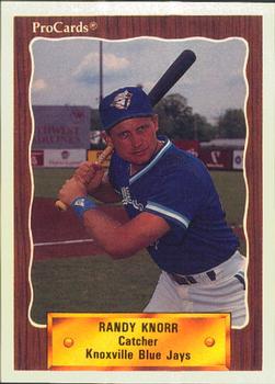 1990 ProCards #1248 Randy Knorr Front