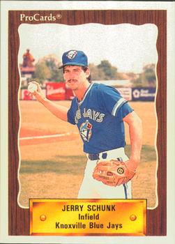 1990 ProCards #1250 Jerry Schunk Front