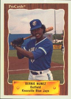 1990 ProCards #1256 Bernie Nunez Front