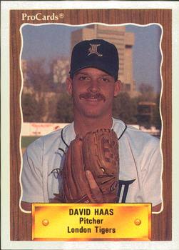1990 ProCards #1263 David Haas Front