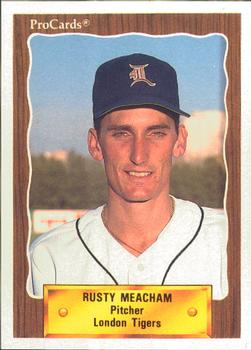 1990 ProCards #1266 Rusty Meacham Front