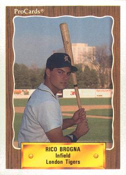 1990 ProCards #1275 Rico Brogna Front