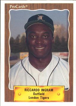1990 ProCards #1280 Riccardo Ingram Front