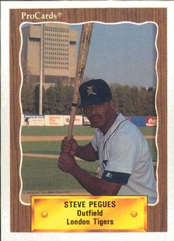 1990 ProCards #1282 Steve Pegues Front