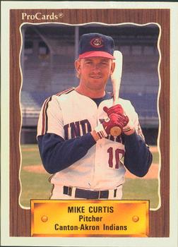 1990 ProCards #1287 Mike Curtis Front
