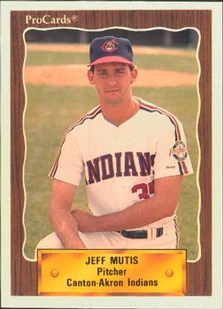1990 ProCards #1291 Jeff Mutis Front