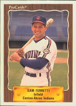 1990 ProCards #1297 Sam Ferretti Front