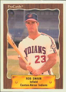 1990 ProCards #1301 Rob Swain Front