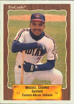 1990 ProCards #1305 Miguel Sabino Front