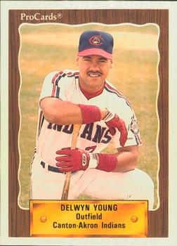 1990 ProCards #1306 Delwyn Young Front