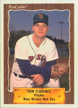 1990 ProCards #1313 Don Florence Front