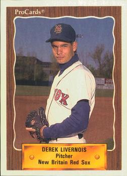 1990 ProCards #1314 Derek Livernois Front