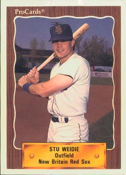 1990 ProCards #1332 Stu Weidie Front