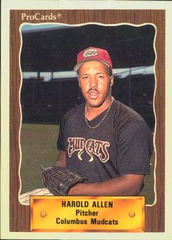 1990 ProCards #1337 Harold Allen Front