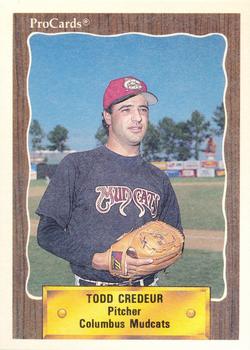 1990 ProCards #1342 Todd Credeur Front