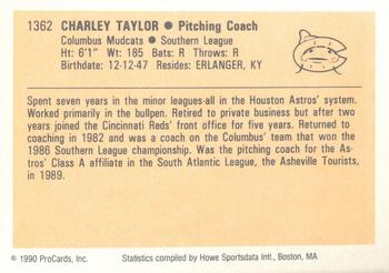 1990 ProCards #1362 Charley Taylor Back