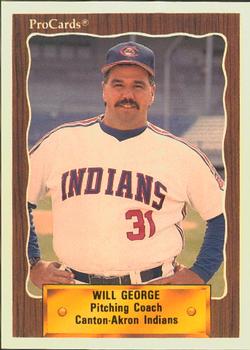 1990 ProCards #1363 Will George Front
