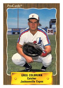 1990 ProCards #1377 Greg Colbrunn Front