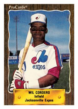 1990 ProCards #1381 Wil Cordero Front