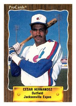 1990 ProCards #1385 Cesar Hernandez Front