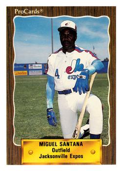 1990 ProCards #1387 Miguel Santana Front