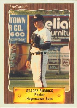 1990 ProCards #1403 Stacey Burdick Front