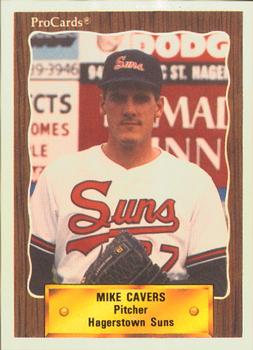1990 ProCards #1404 Mike Cavers Front