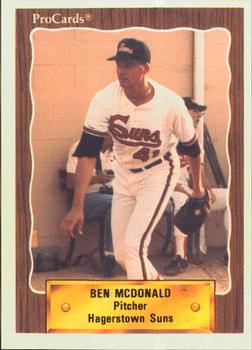 1990 ProCards #1408 Ben McDonald Front