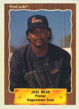1990 ProCards #1410 Jose Mesa Front