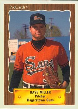 1990 ProCards #1411 Dave Miller Front
