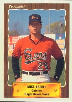 1990 ProCards #1415 Mike Eberle Front