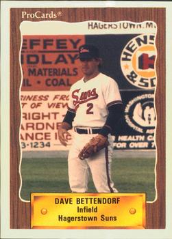 1990 ProCards #1419 Dave Bettendorf Front